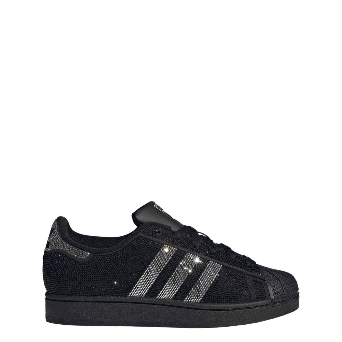 adidas Superstar II Rhinestone Black Silver (Women's)