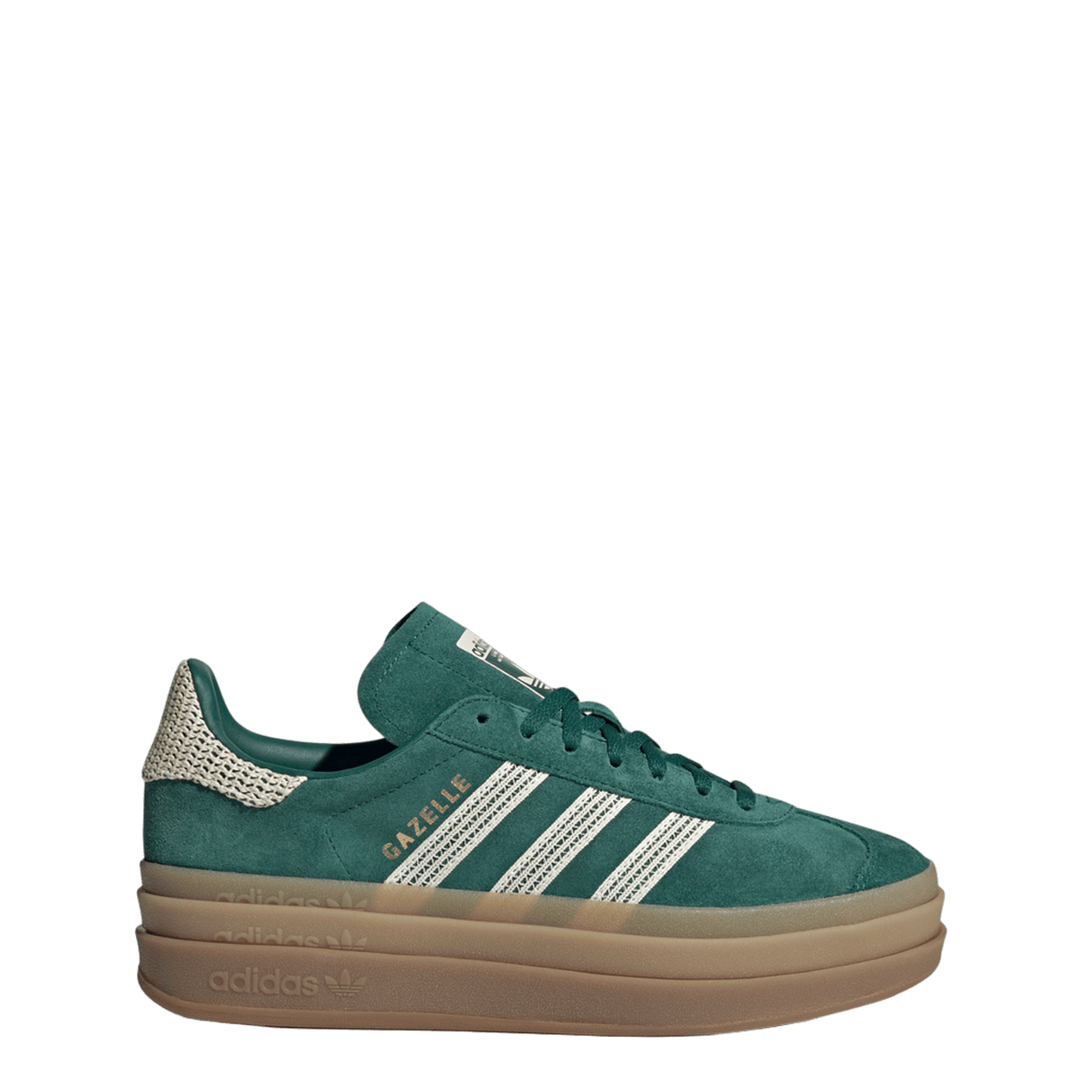adidas Gazelle Bold Collegiate Green White Gold (Women's)