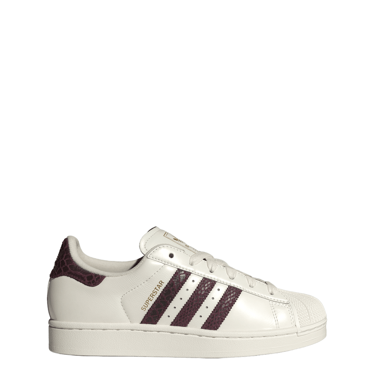adidas Superstar II Off White Maroon Snakeskin (Women's)