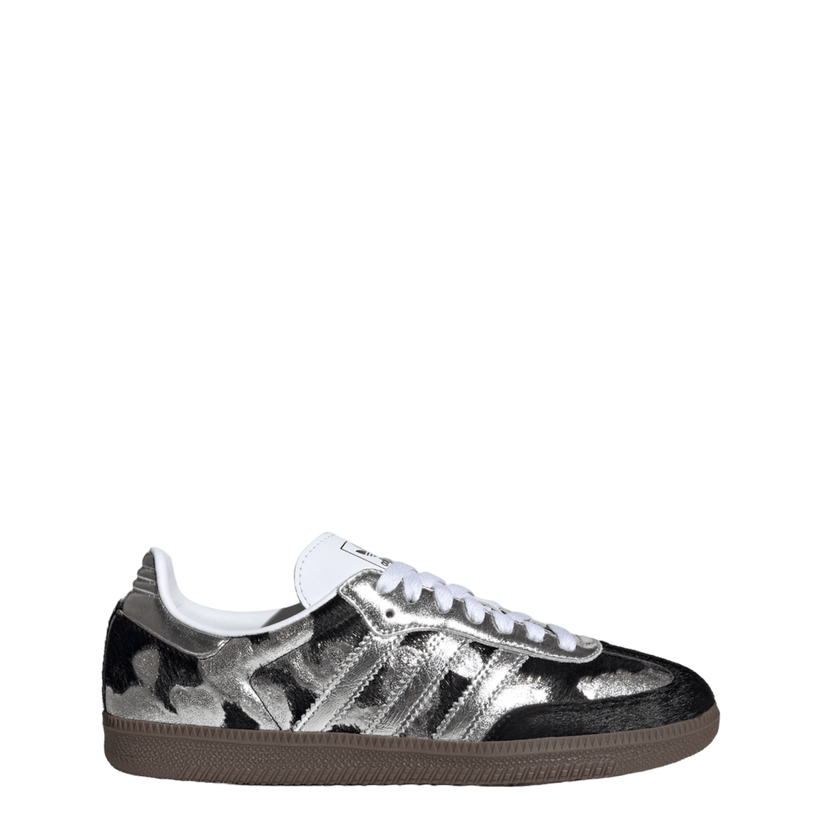 adidas Samba OG Black Pony Hair Silver Metallic (Women's)