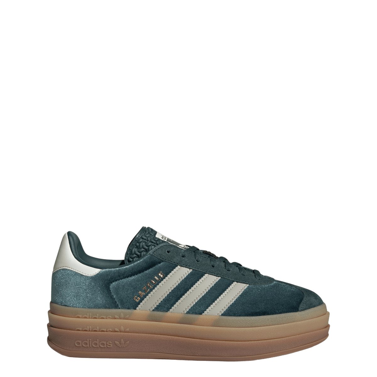 adidas Gazelle Bold Mineral Green Velvet (Women's)