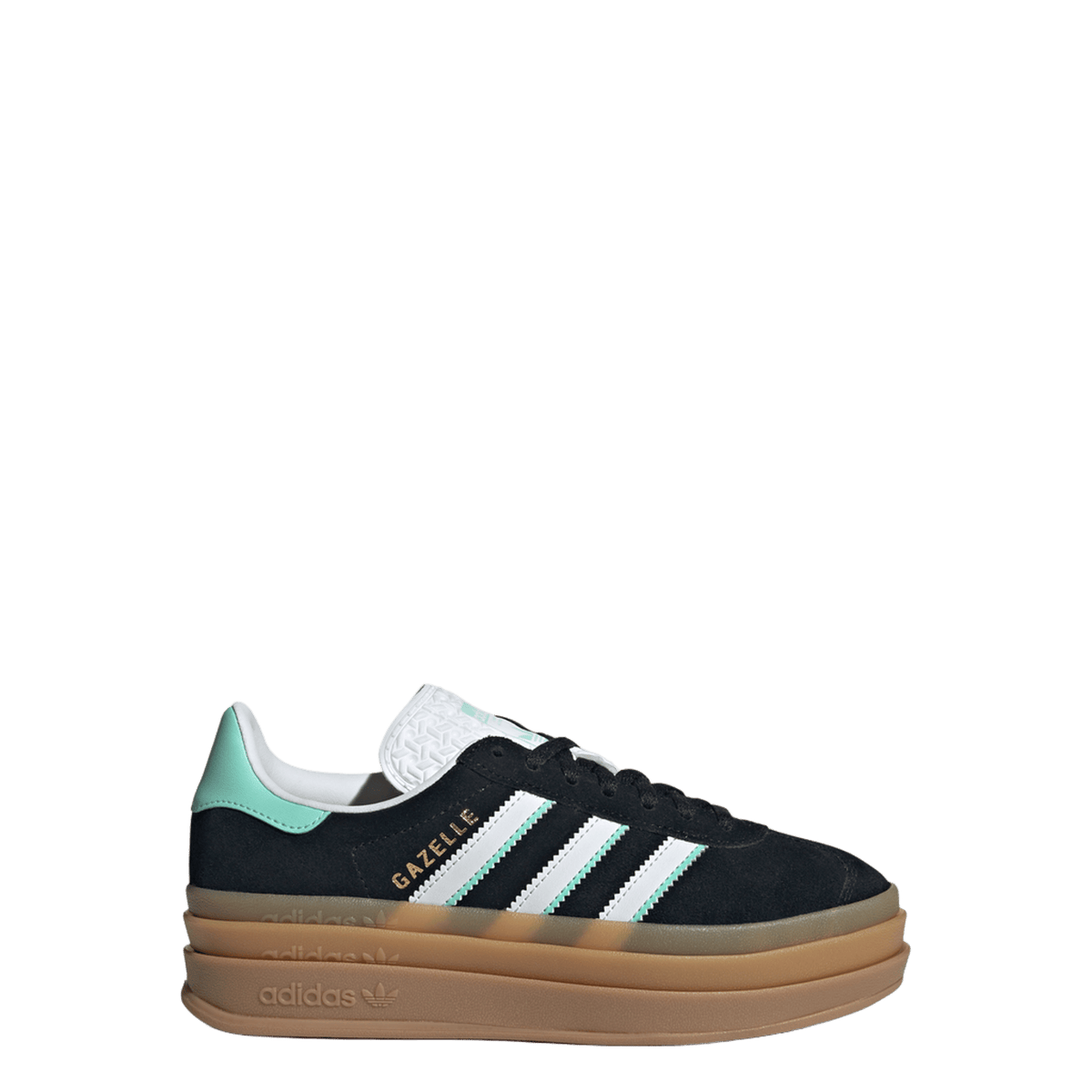 adidas Gazelle Bold Black White Mint Gum (GS)