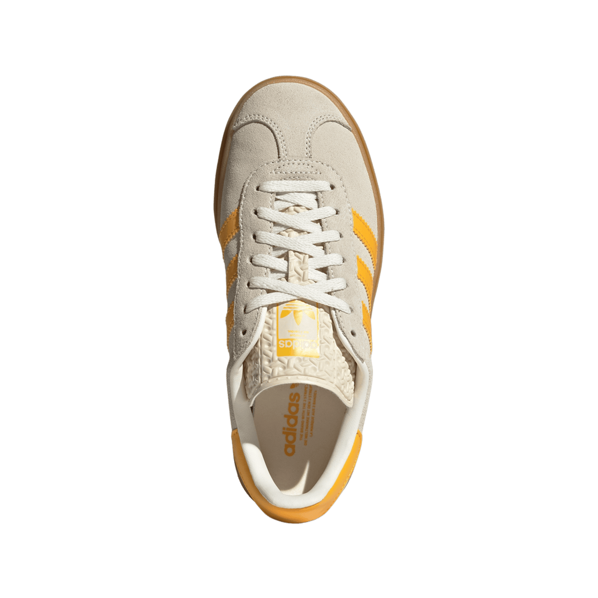 adidas Gazelle Bold Wonder White Crew Yellow (GS)