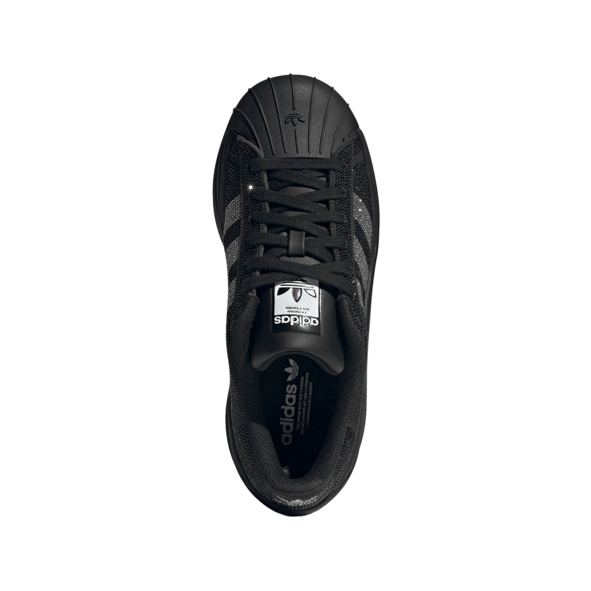 adidas Superstar Bold Rhinestone Black Silver (Women's)