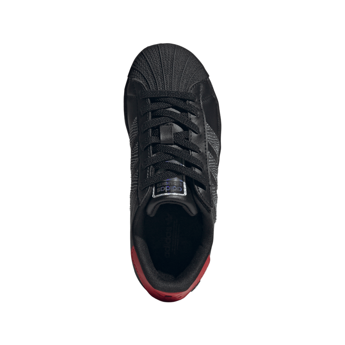 adidas Superstar LED Lights Comfort Closure Core Black Red (PS)