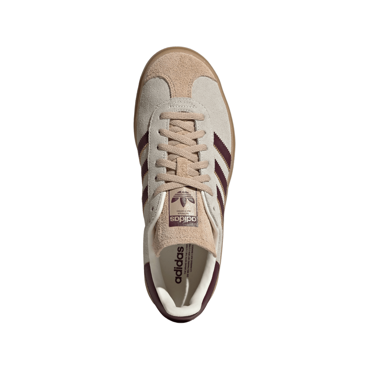 adidas Gazelle Bold Cream White Maroon (Women's)