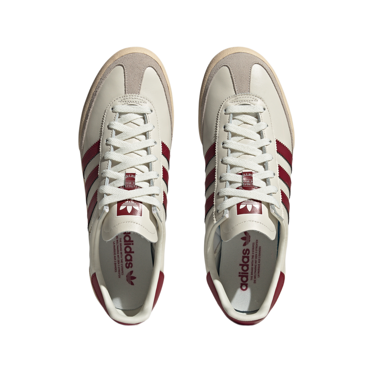 adidas Jeans Chalk White Collegiate Burgundy