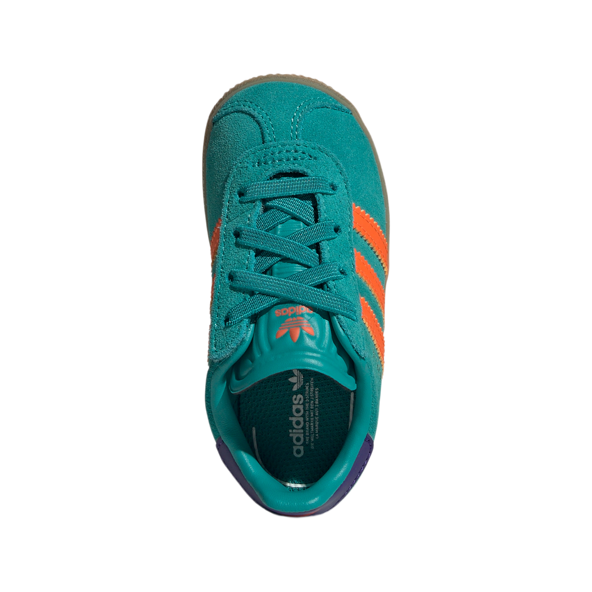 adidas Gazelle Comfort Closure Pure Teal Impact Orange Collegiate Purple (TD)