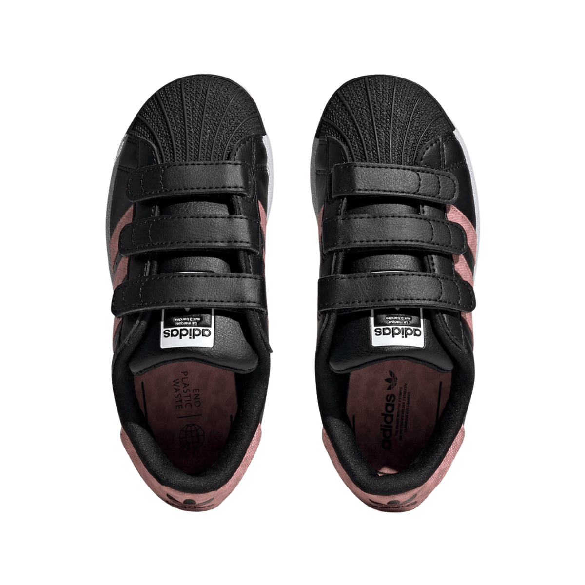 adidas Superstar Comfort Closure Core Black Gold Metallic (PS)