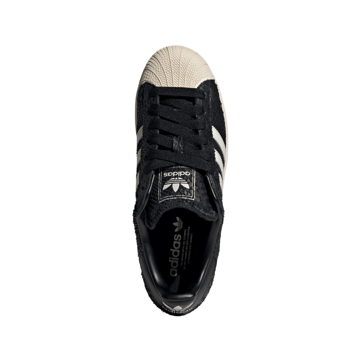 adidas Superstar II Black Croc Cream White