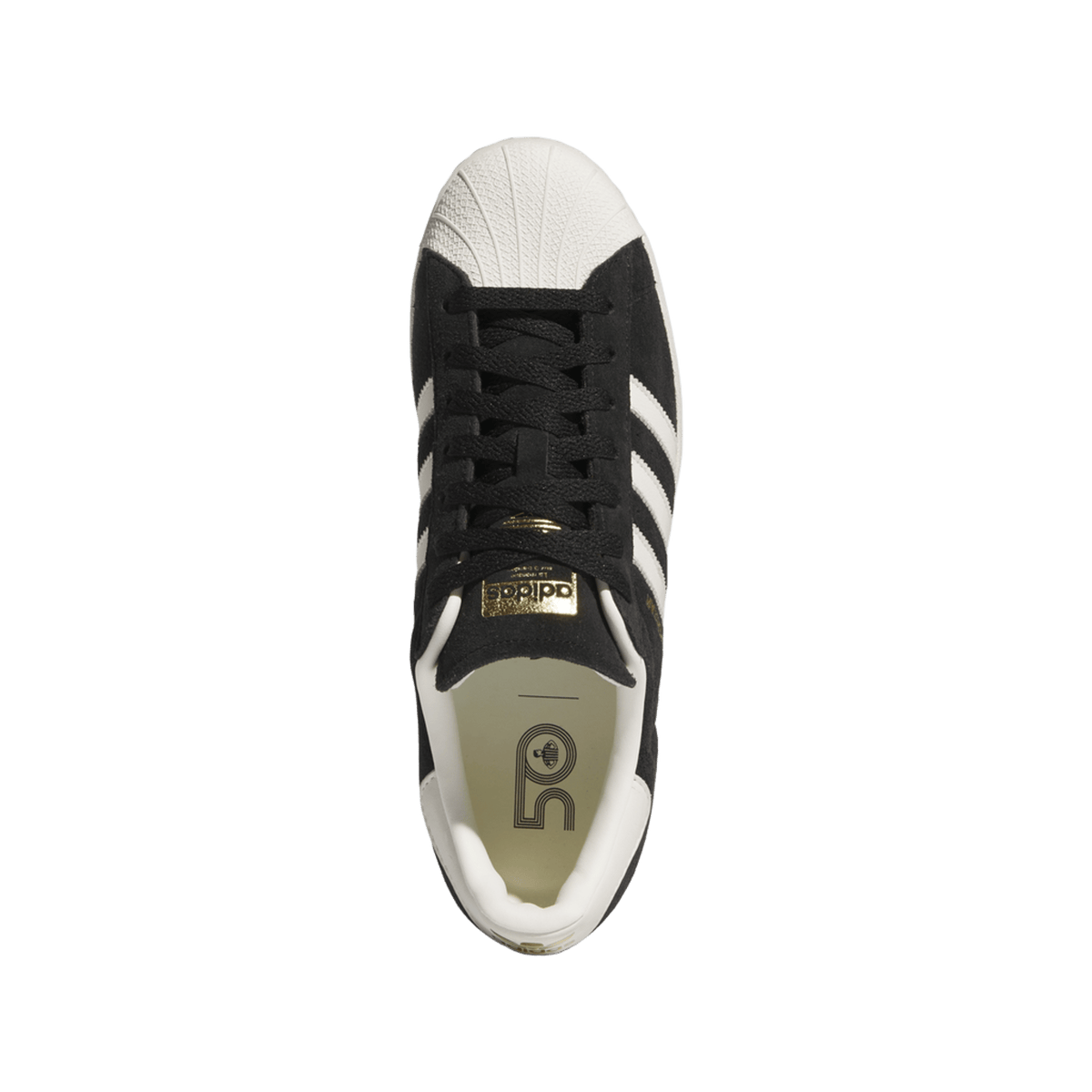adidas Superstar Core Black Off White Gold Metallic