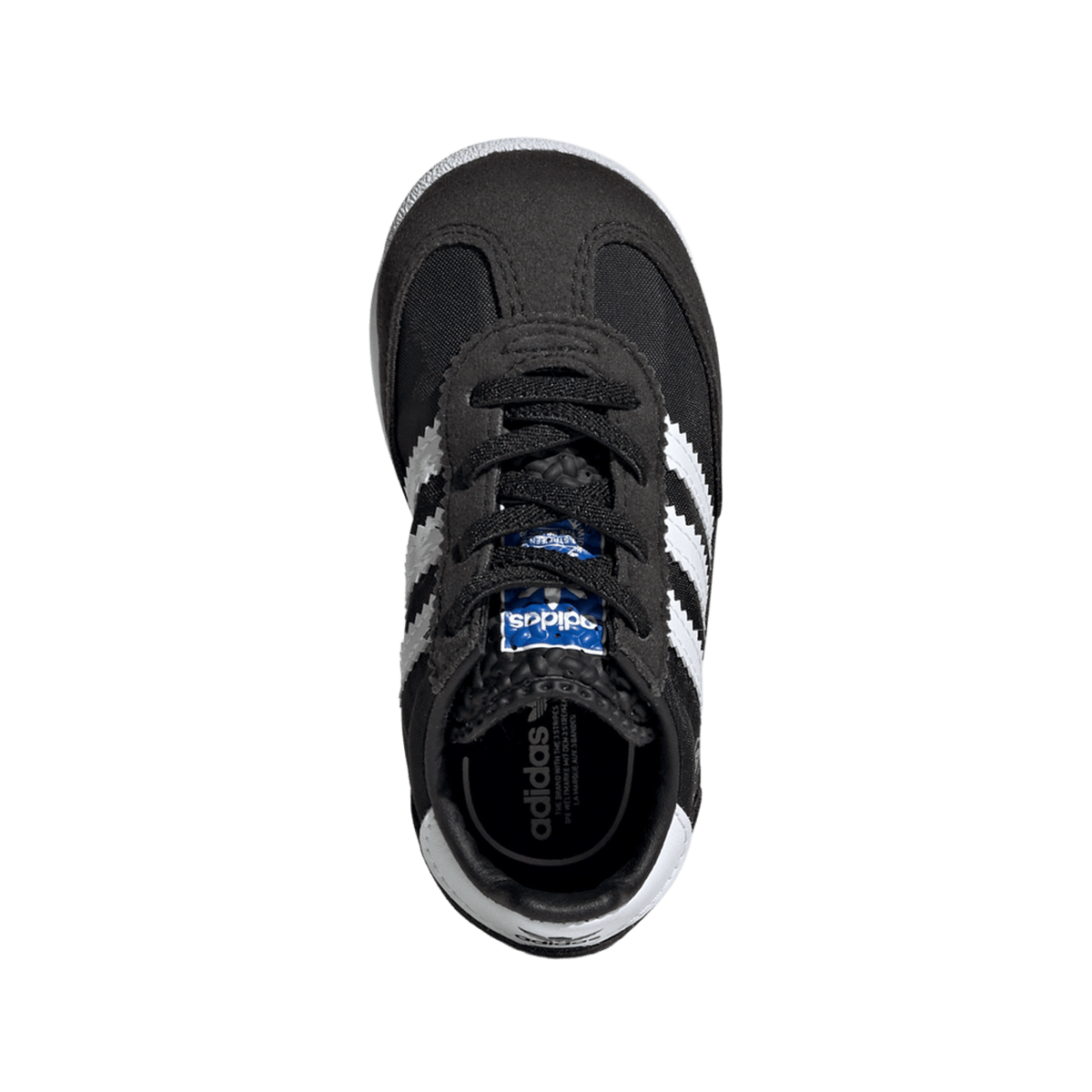 adidas SL 72 RS Elastic Laces Core Black Cloud White Blue (TD)