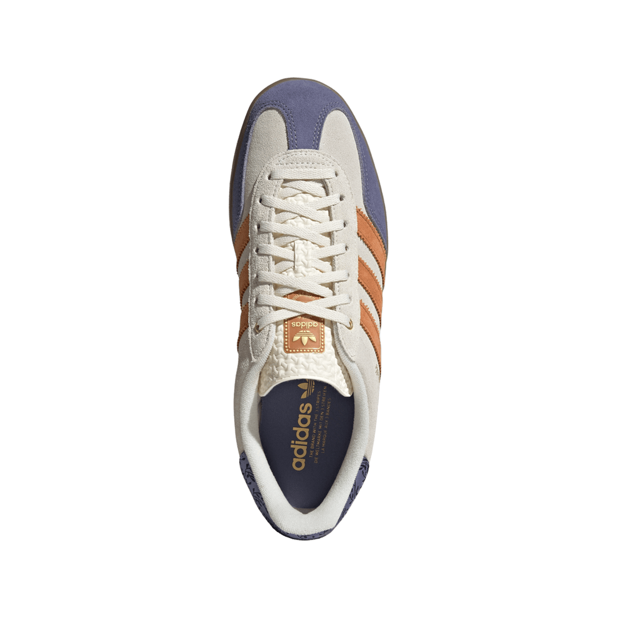 adidas Gazelle Indoor Cream White Blue Orange