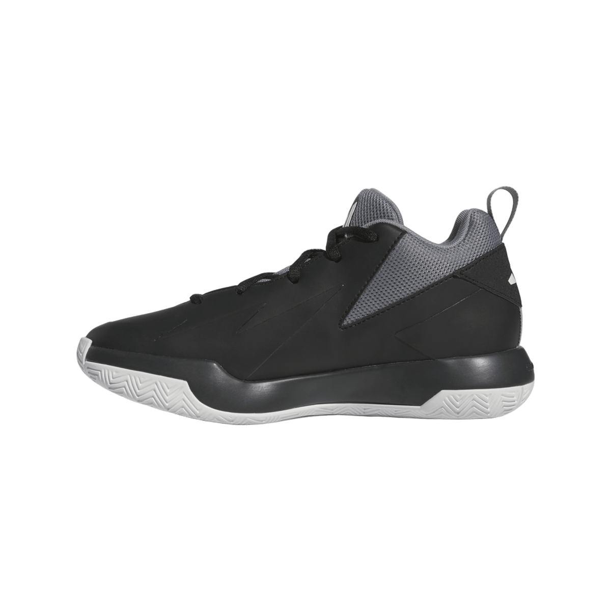 adidas Cross 'Em Up Select Core Black Cloud White Grey Three (GS)