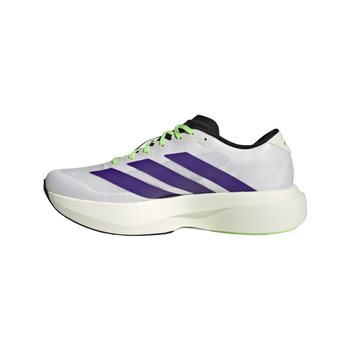 adidas Adizero Evo SL White Purple Lime Burst