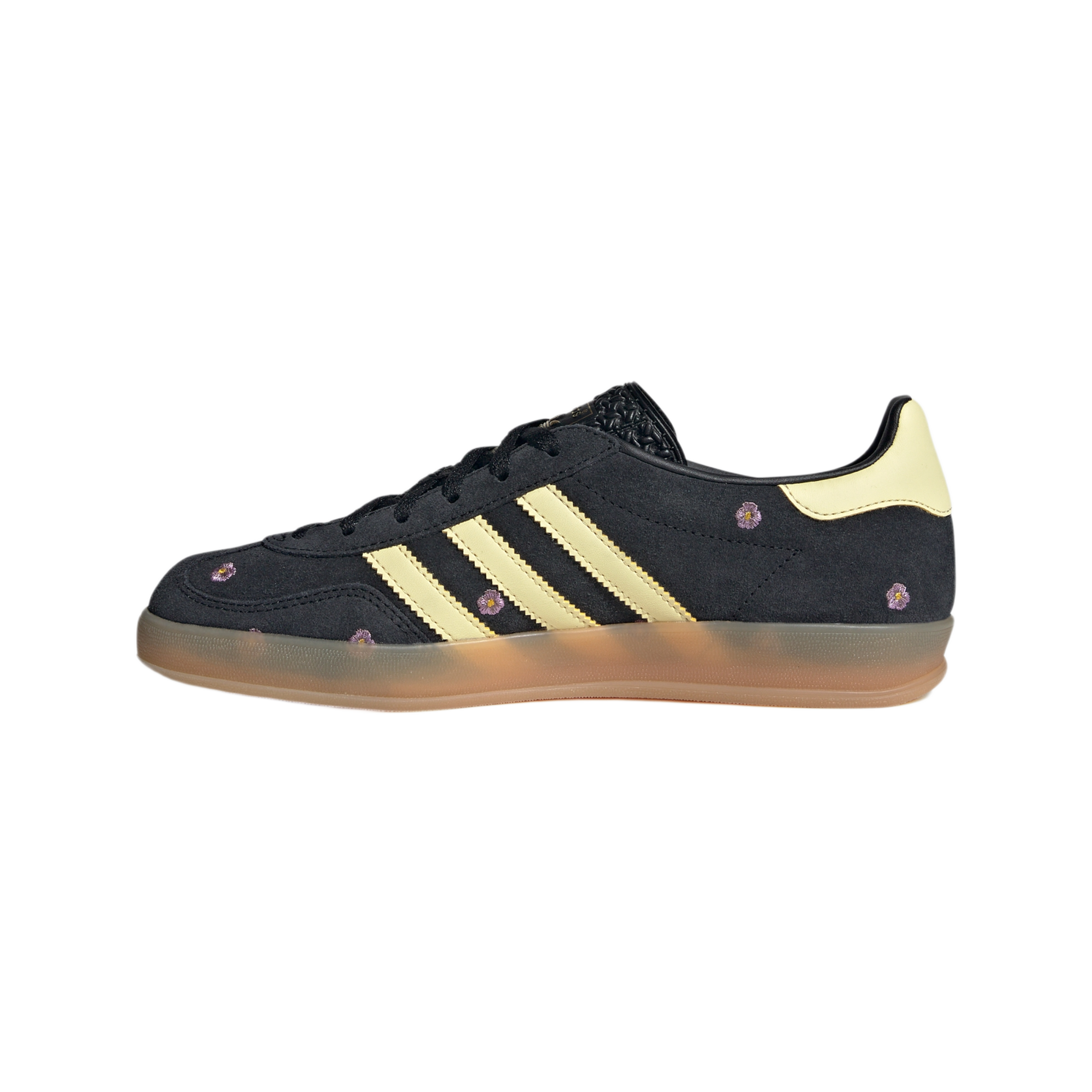 adidas Gazelle Indoor Core Black Almost Yellow Floral (Women's)