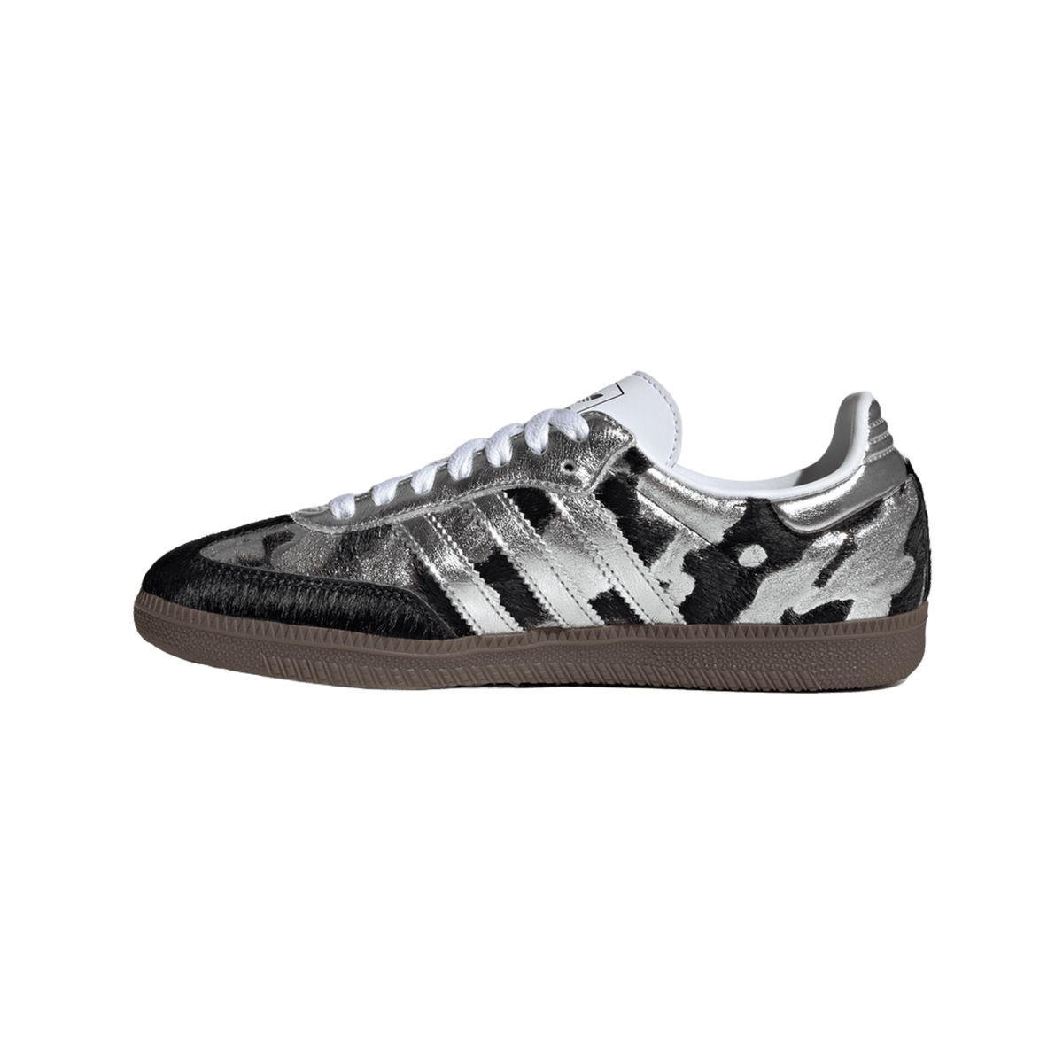 adidas Samba OG Black Pony Hair Silver Metallic (Women's)