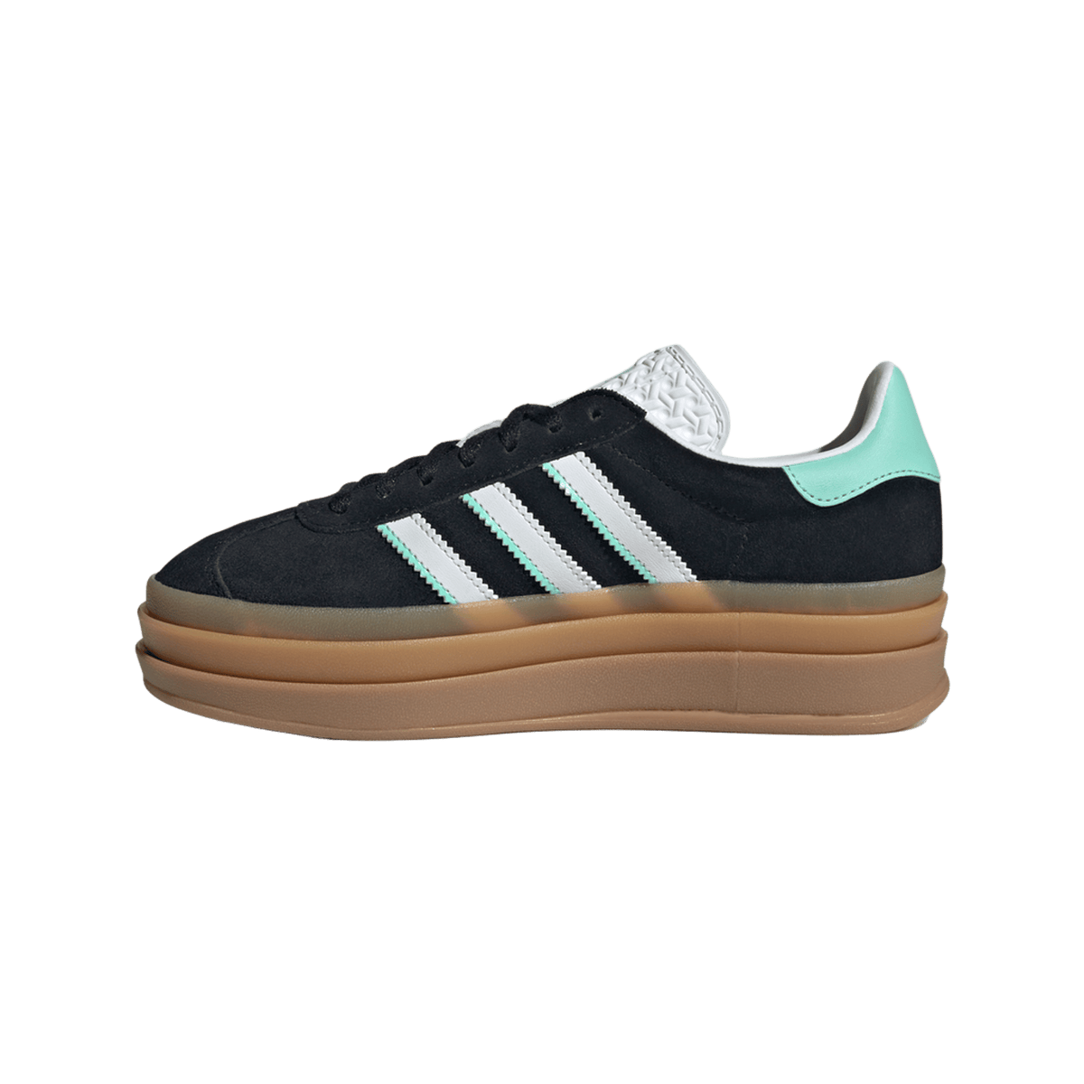 adidas Gazelle Bold Black White Mint Gum (GS)