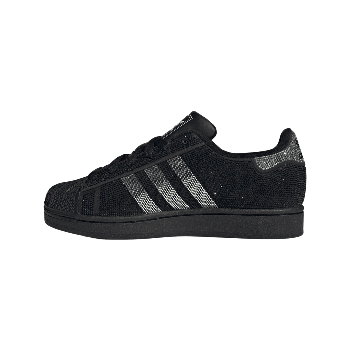 adidas Superstar II Rhinestone Black Silver (Women's)