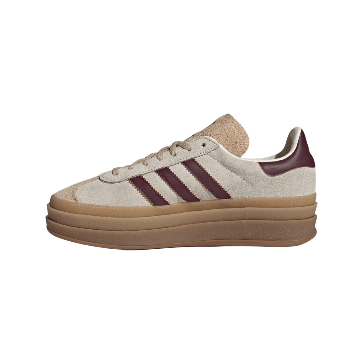 adidas Gazelle Bold Cream White Maroon (Women's)