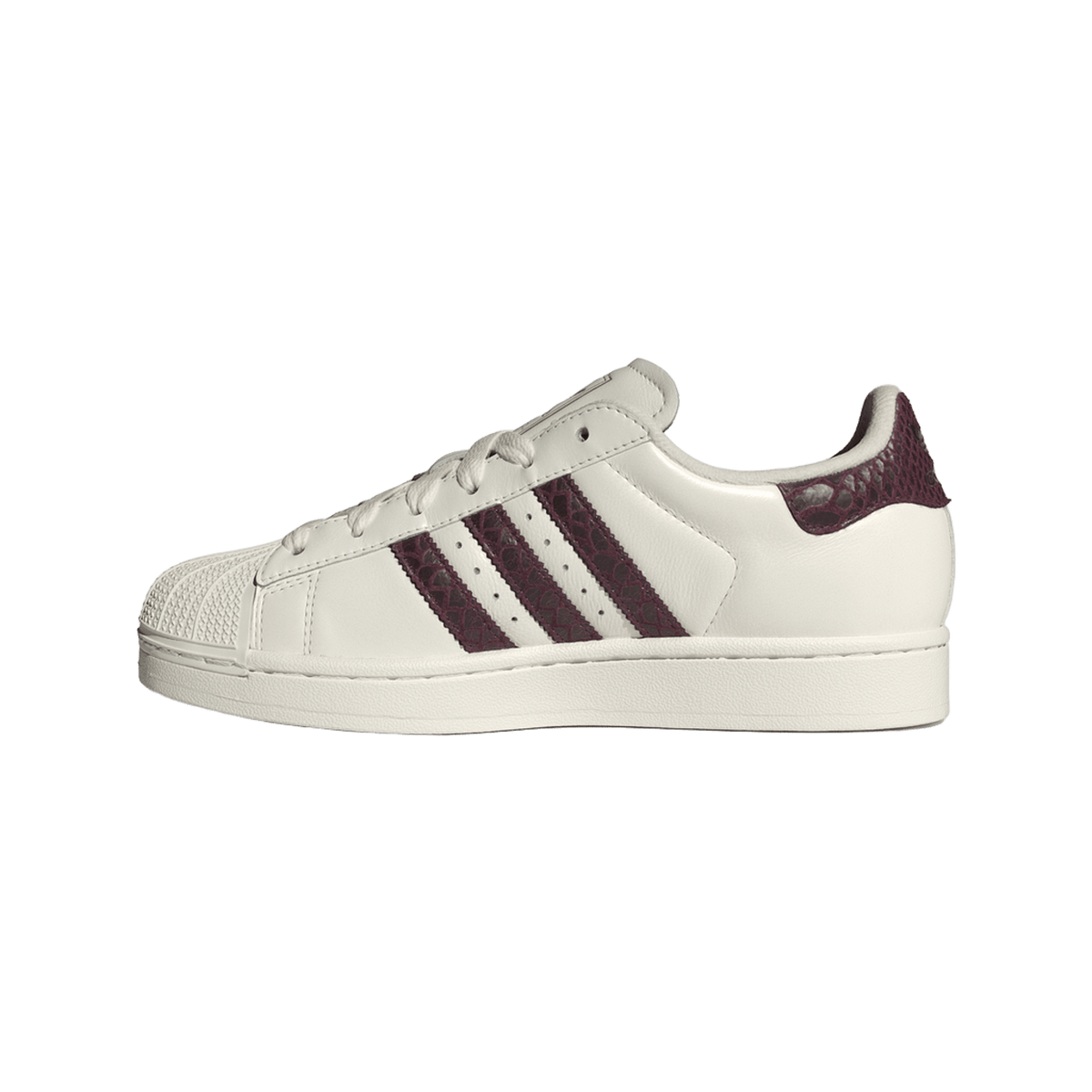 adidas Superstar II Off White Maroon Snakeskin (Women's)