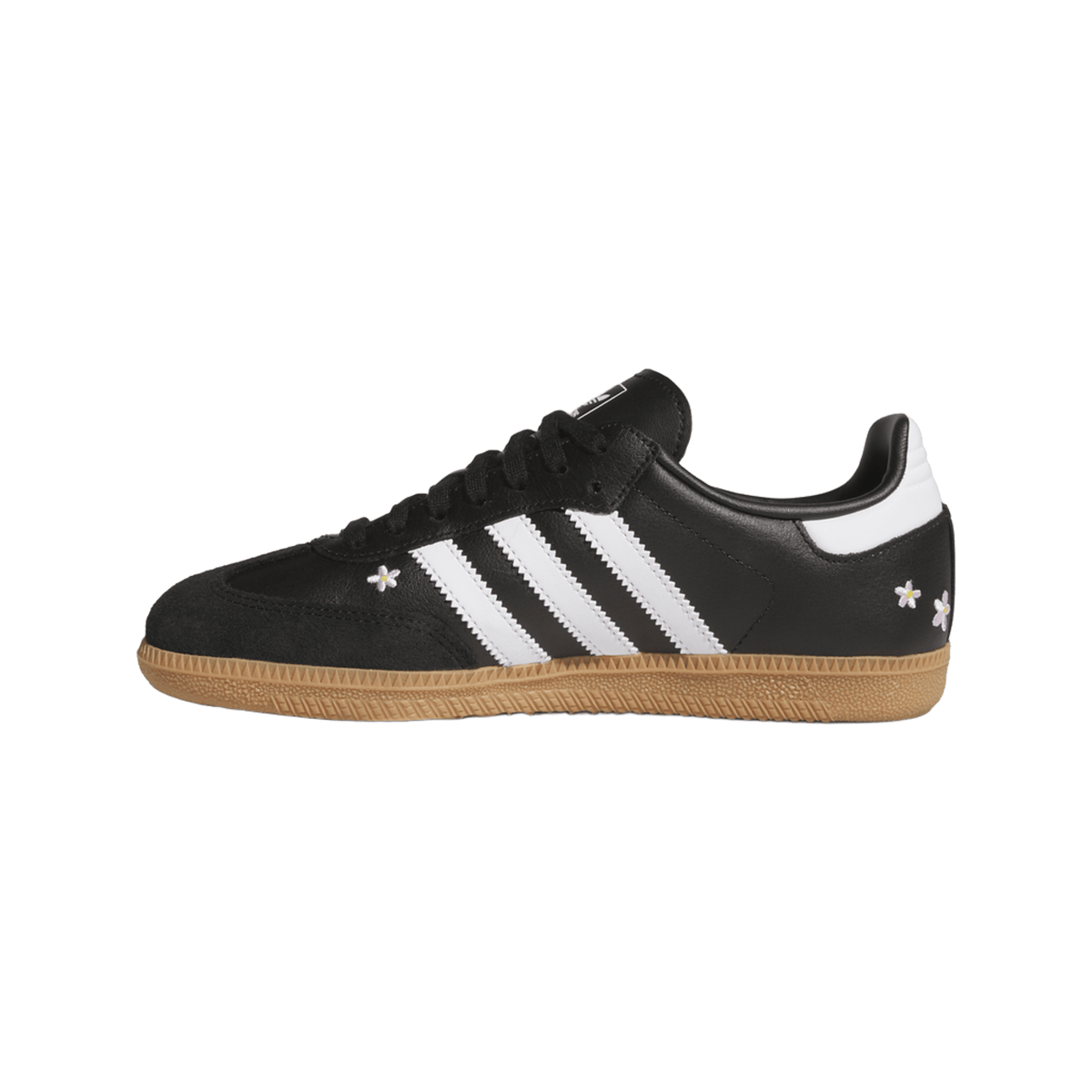 adidas Samba OG Black White Gum Floral Embroidery (GS)