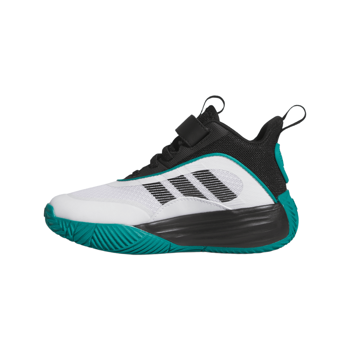 adidas Ownthegame 3.0 Cloud White Core Black Pure Teal (GS)