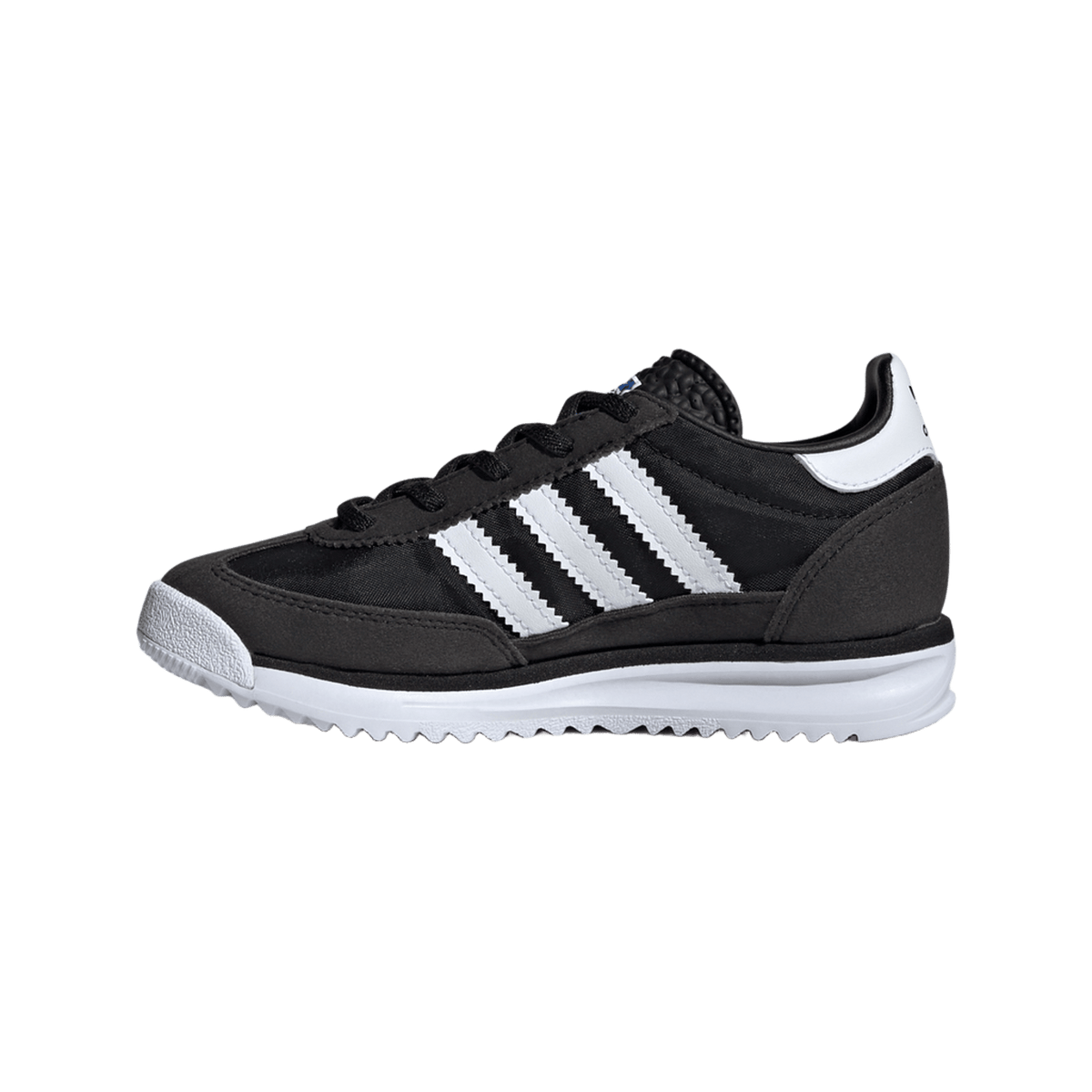 adidas SL 72 RS Elastic Laces Core Black Cloud White Blue (PS)