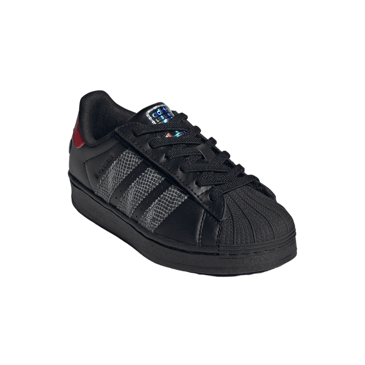 adidas Superstar LED Lights Comfort Closure Core Black Red (PS)