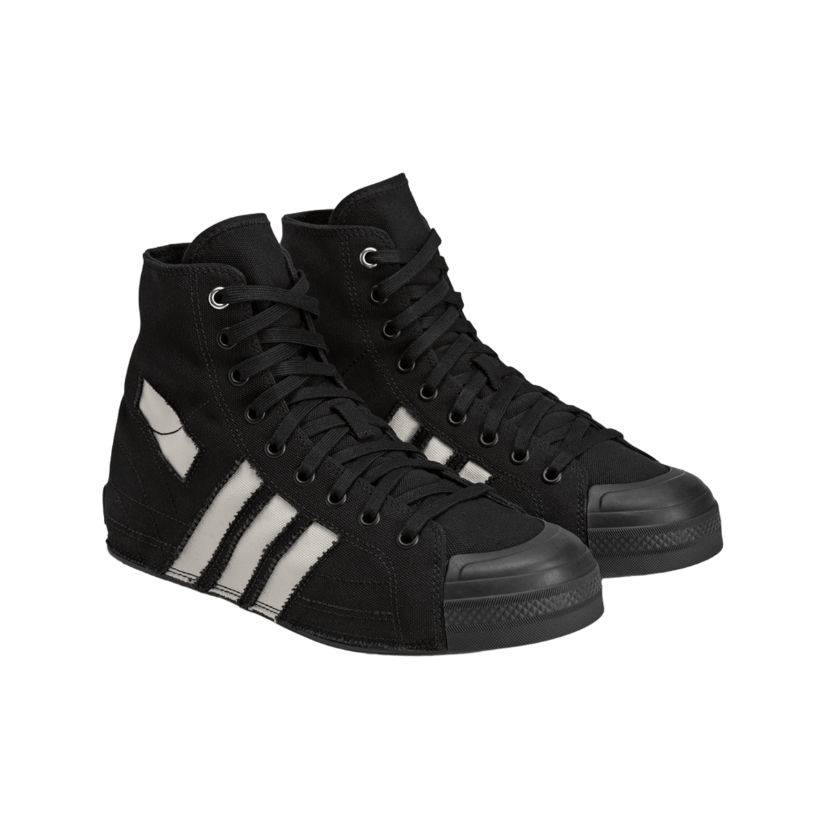 adidas Y-3 Nizza Hi Black Off White Cut Out