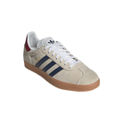 adidas Gazelle Beige Dark Blue Collegiate Burgundy