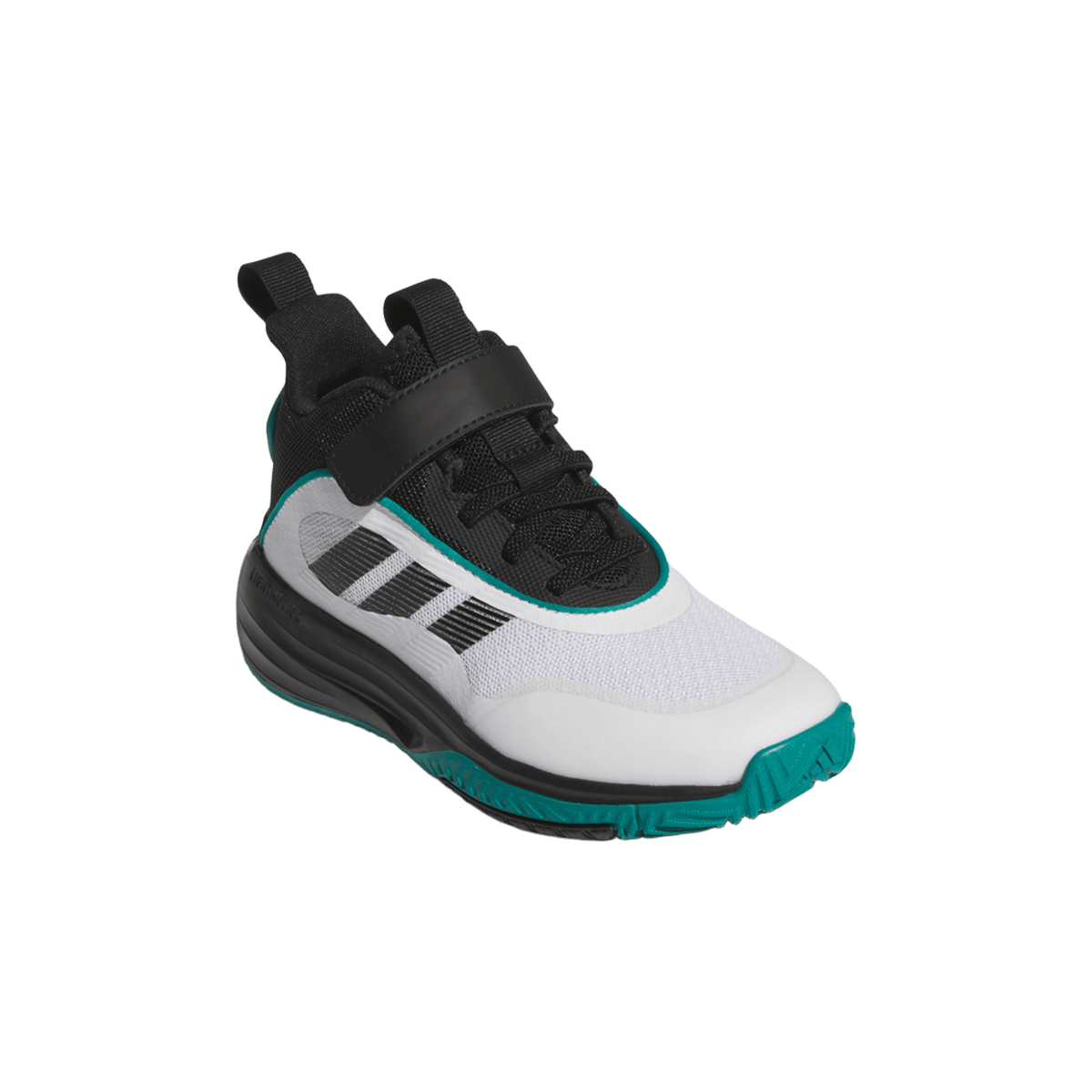 adidas Ownthegame 3.0 Cloud White Core Black Pure Teal (GS)