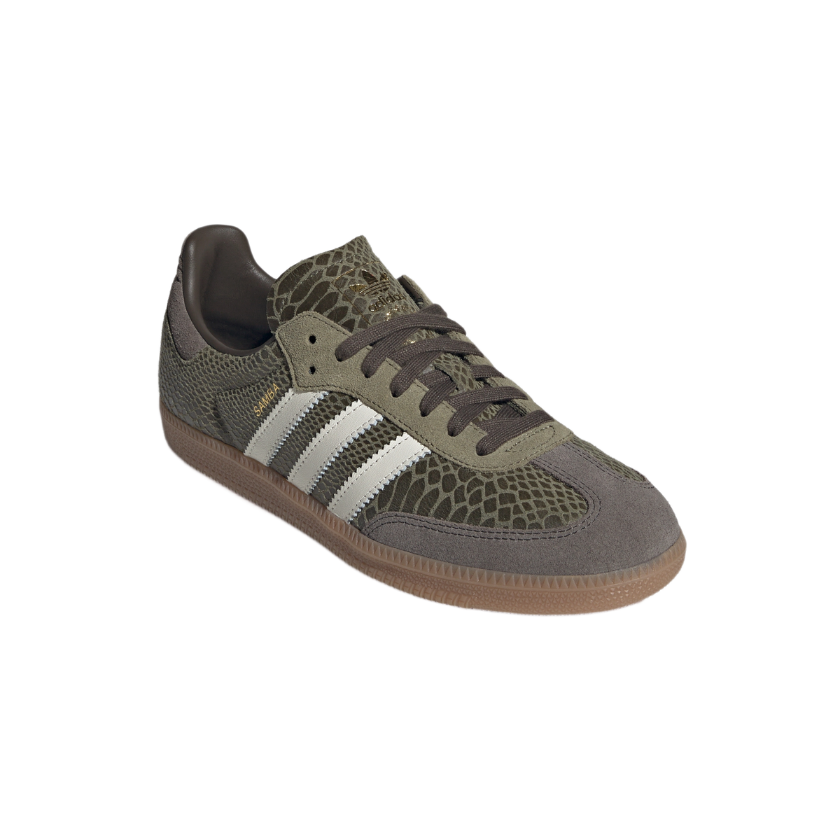 adidas Samba OG Focus Olive Snakeskin Off White