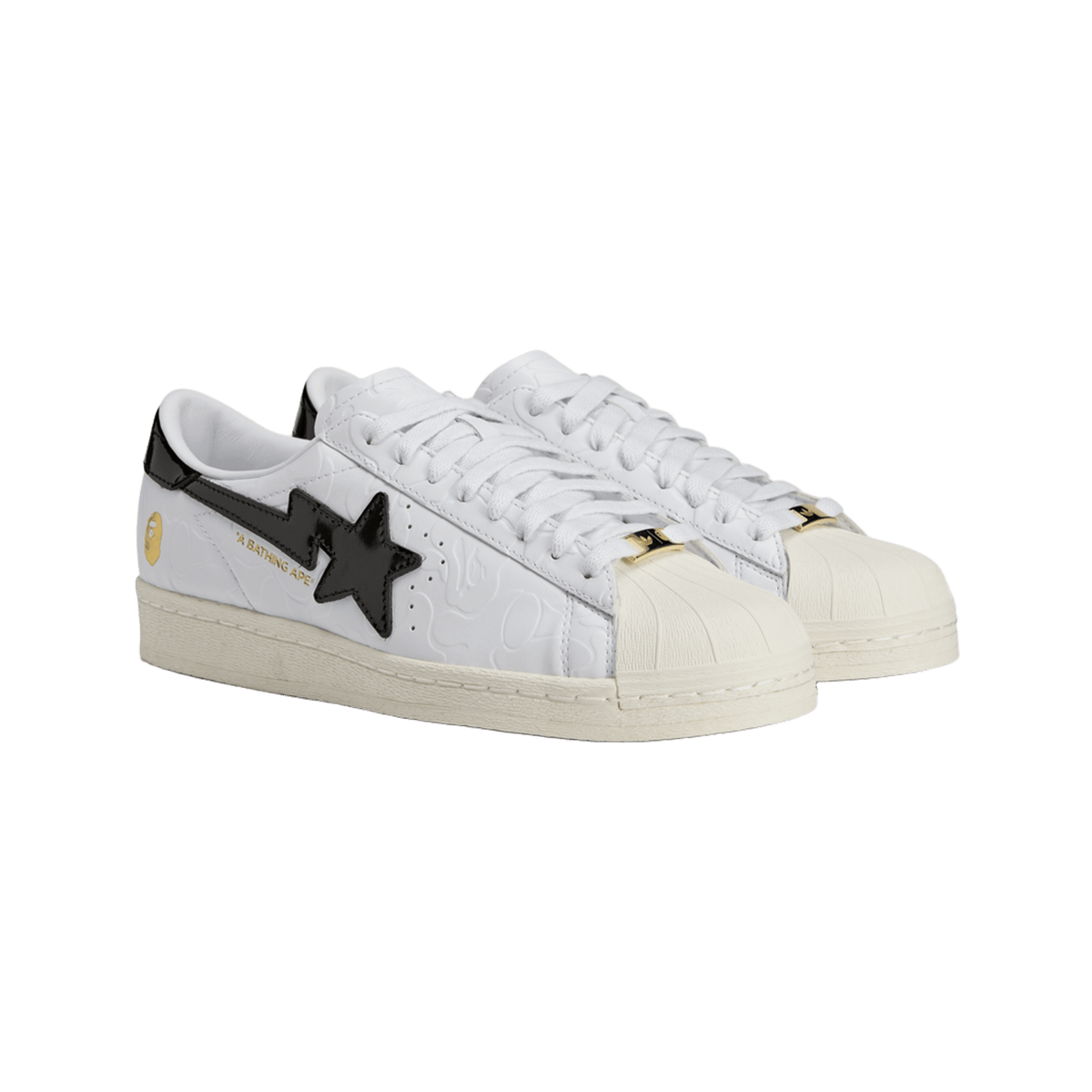adidas Superstar Vintage Bape White Black
