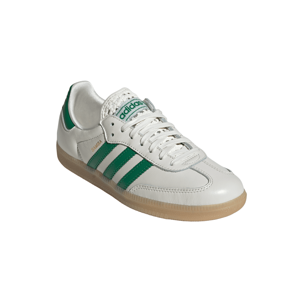 adidas Samba OG Basketweave Tongue Off White Green (Women's)