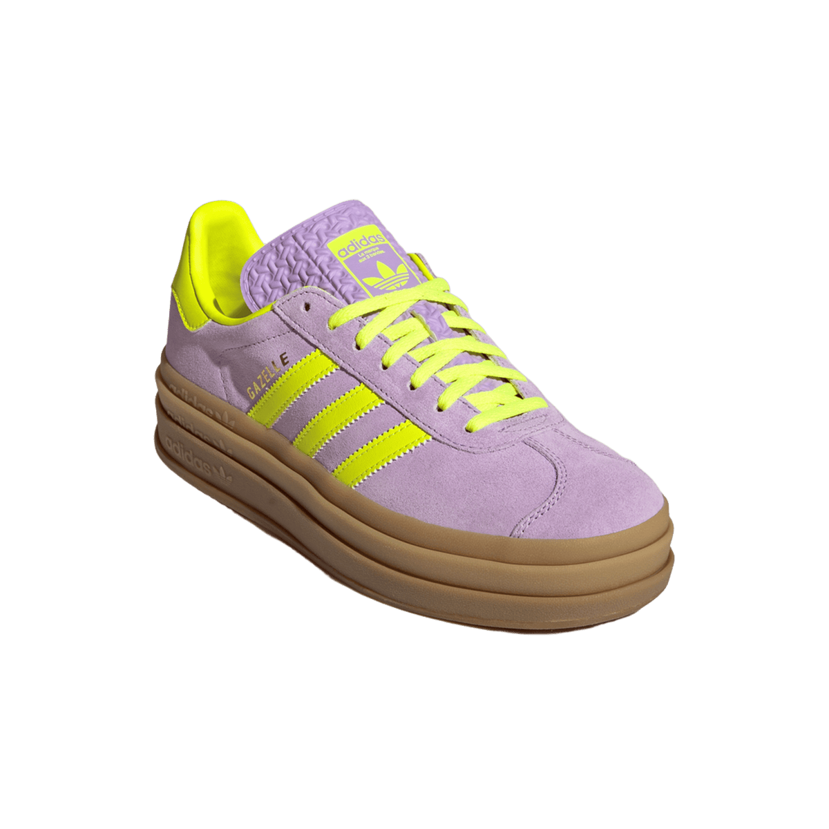 adidas Gazelle Bold Powder Plum Solar Yellow (Women's)