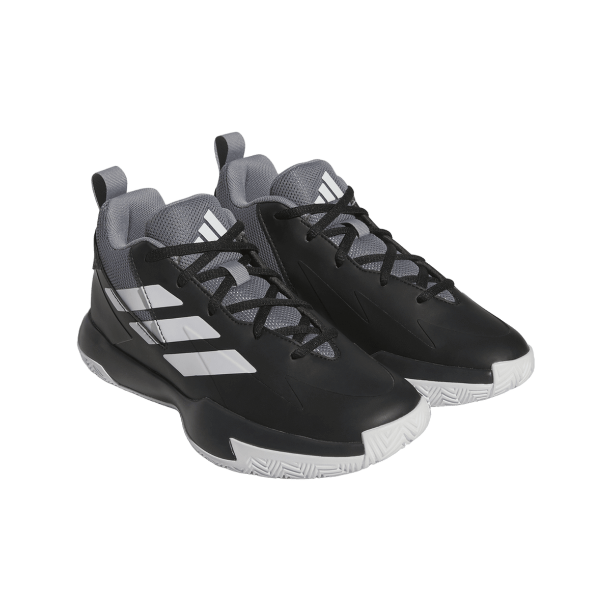 adidas Cross 'Em Up Select Core Black Cloud White Grey Three (GS)