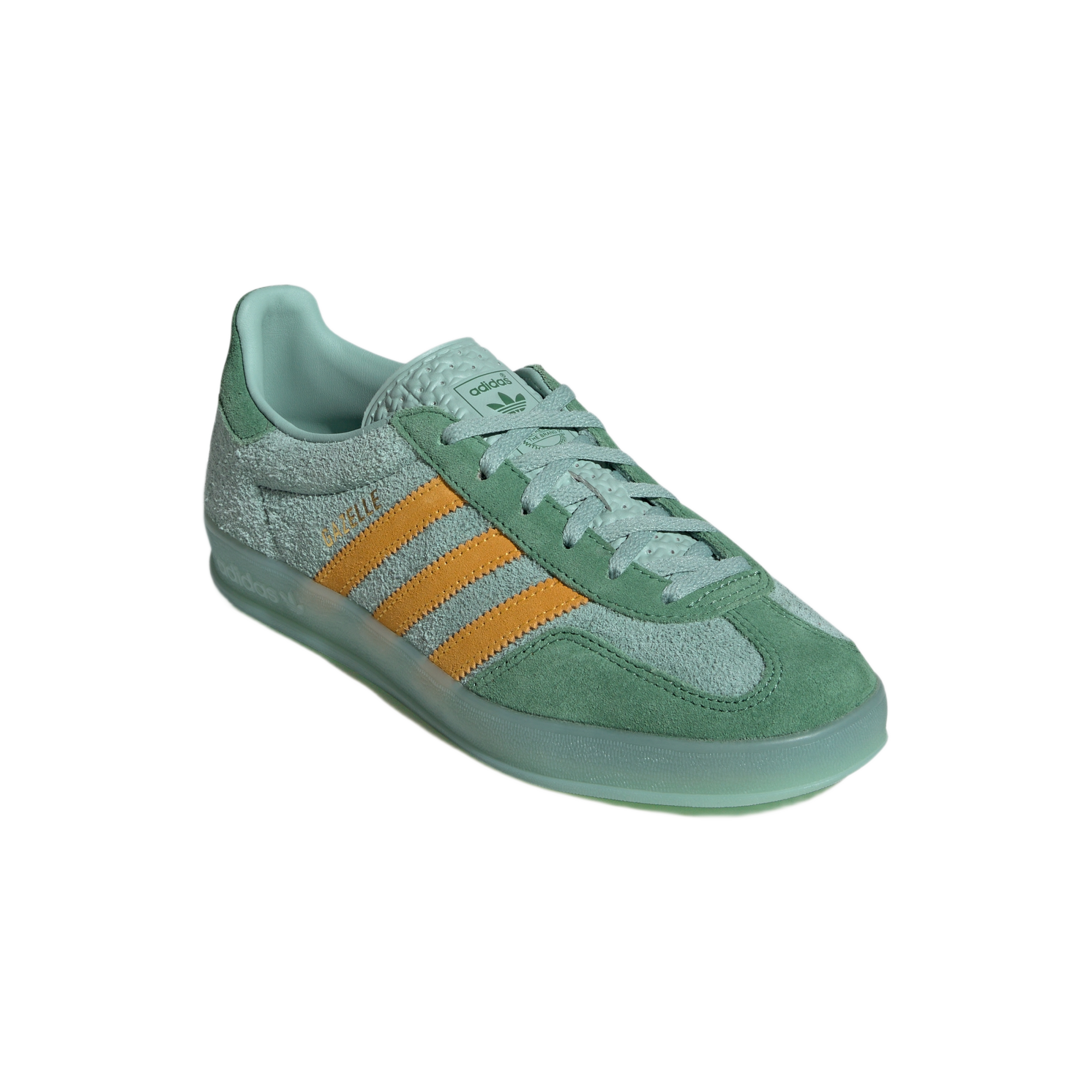 adidas Gazelle Indoor Hazy Green Crew Yellow (Women's)