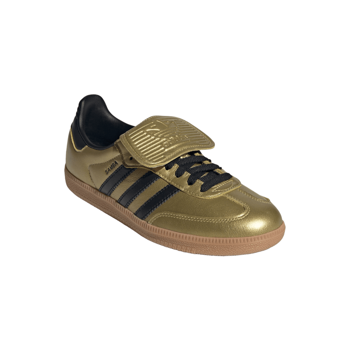 adidas Samba LT Gold Metallic Black Gum (Women's)