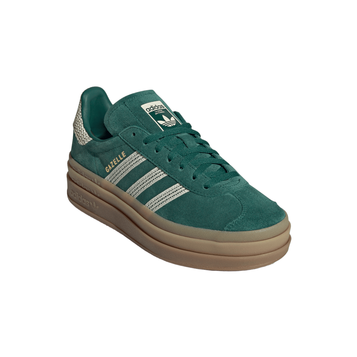 adidas Gazelle Bold Collegiate Green White Gold (Women's)