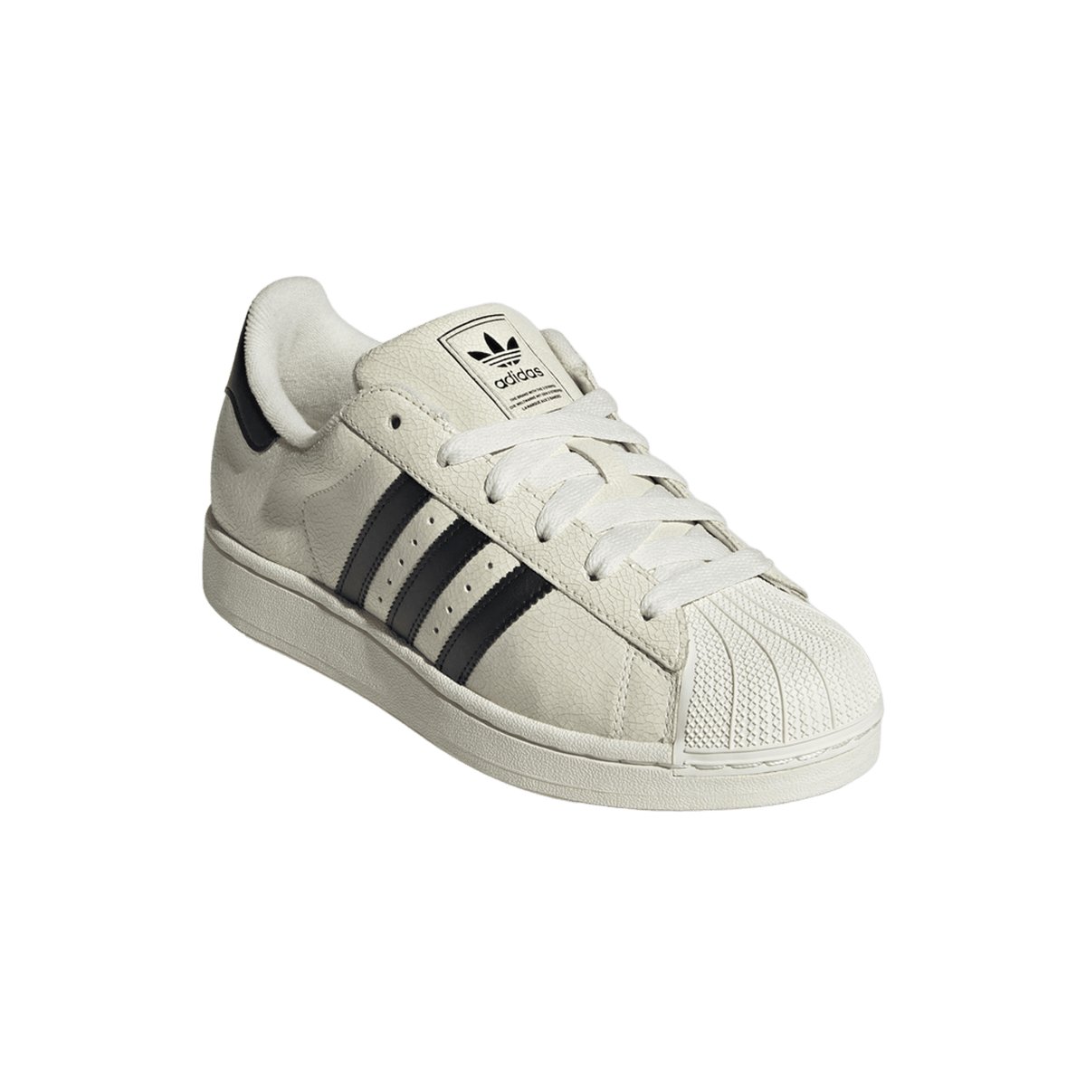 adidas Superstar II Off White Black Cracked Leather (Women's)