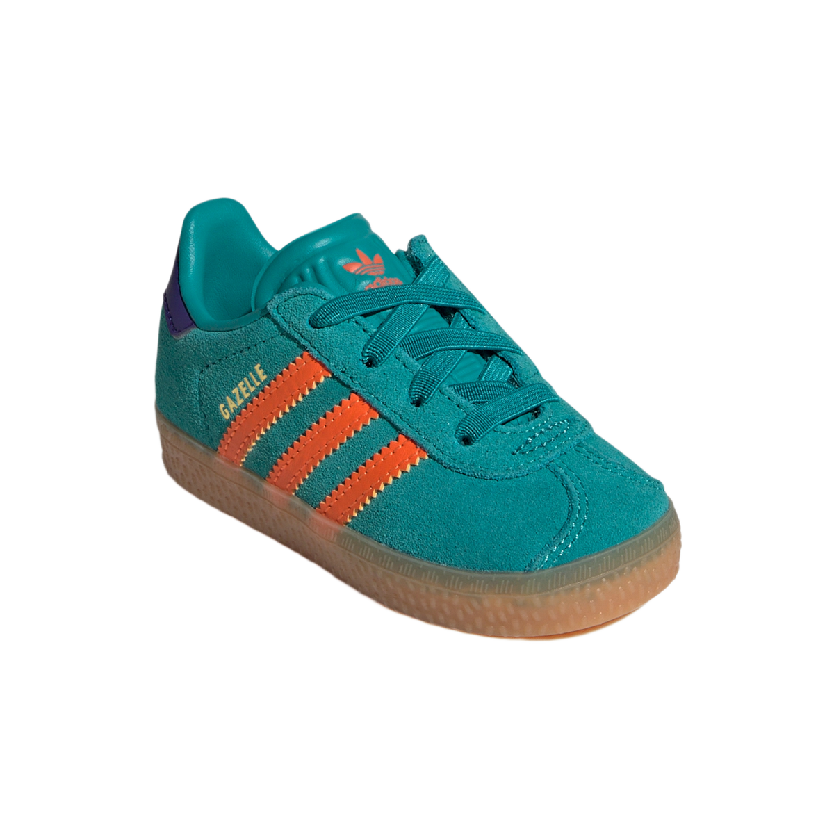 adidas Gazelle Comfort Closure Pure Teal Impact Orange Collegiate Purple (TD)