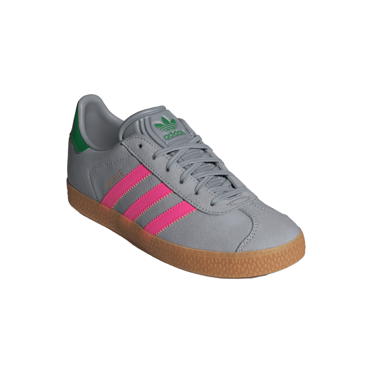 adidas Gazelle Halo Silver Lucid Pink Green (GS)