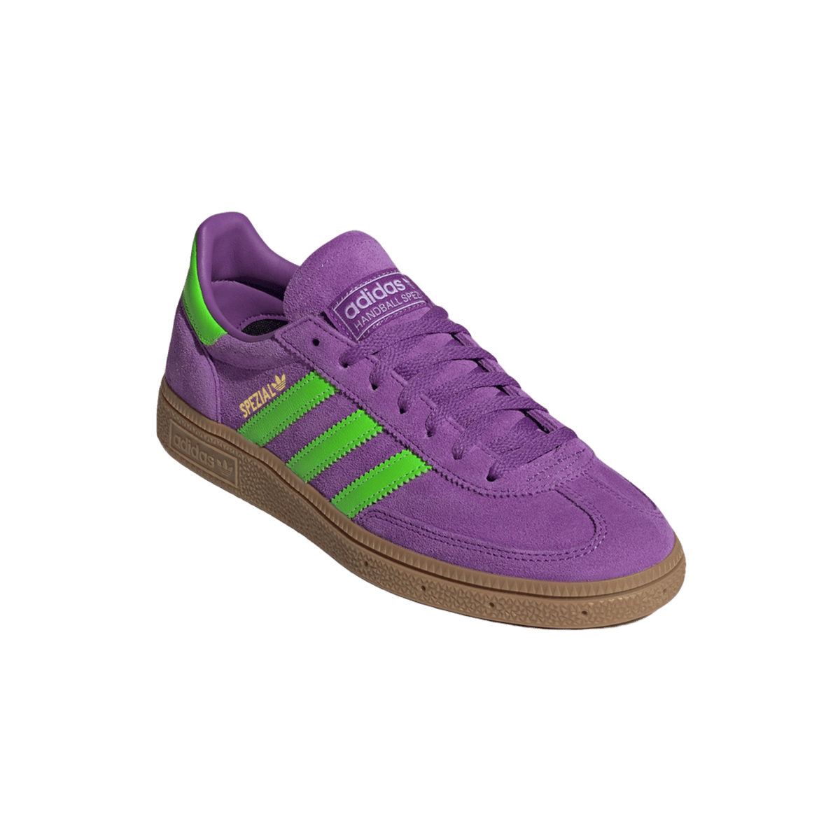 adidas Handball Spezial Elastic Active Purple Solar Green (Women's)