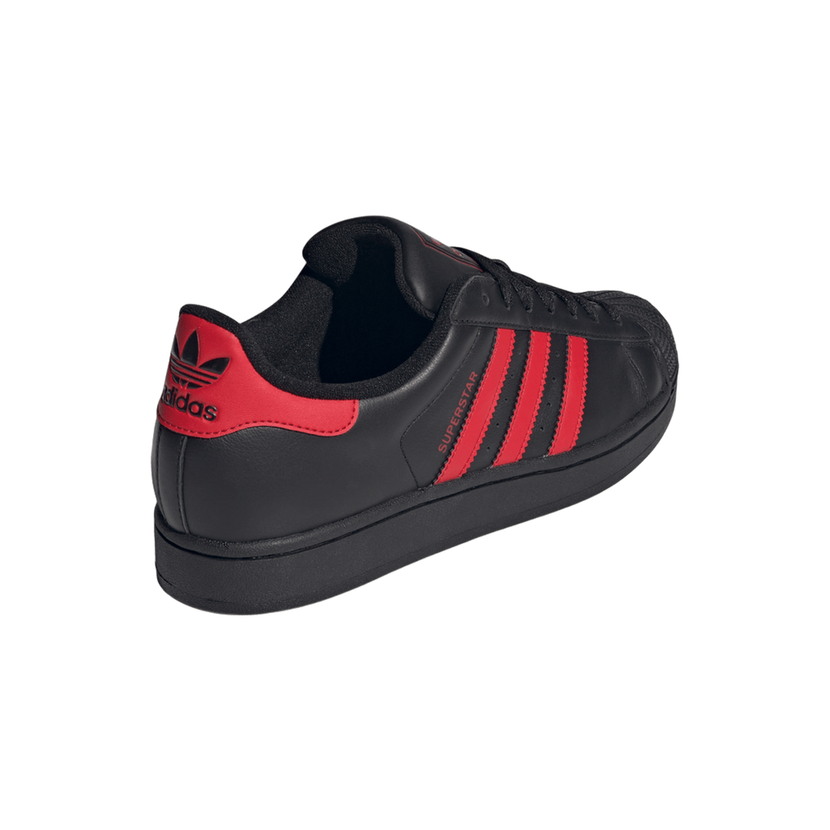 adidas Superstar II Black Scarlet