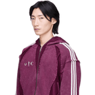 adidas x Thug Club Teamgeist Hooded Zip Up (Asia Sizing) Maroon