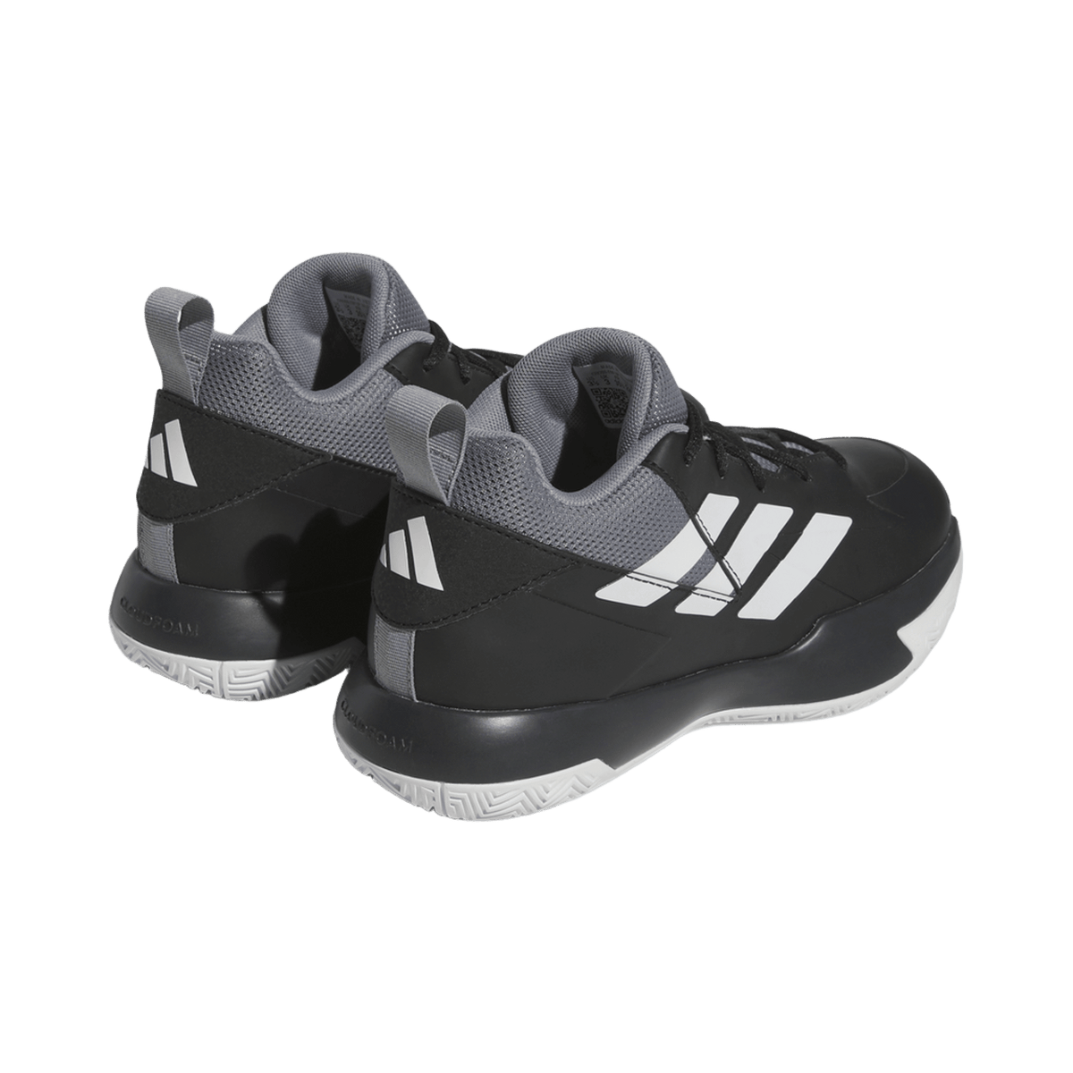 adidas Cross 'Em Up Select Core Black Cloud White Grey Three (GS)