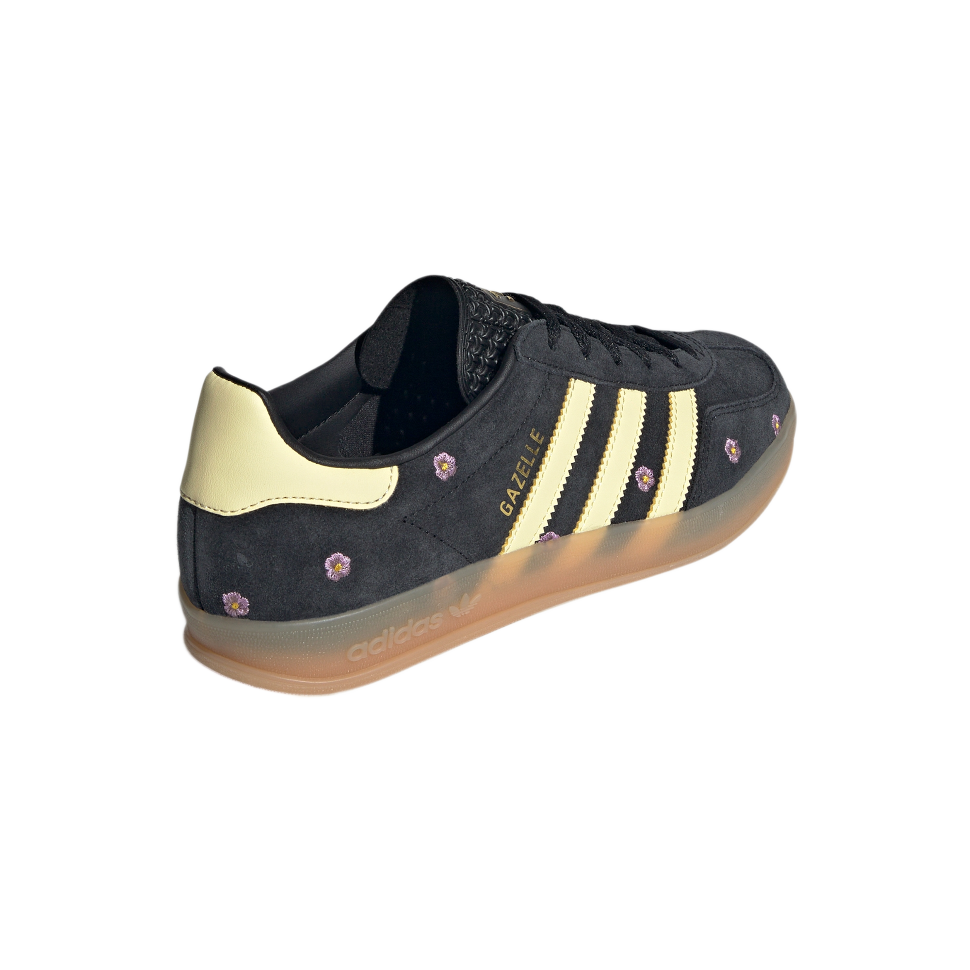adidas Gazelle Indoor Core Black Almost Yellow Floral (Women's)