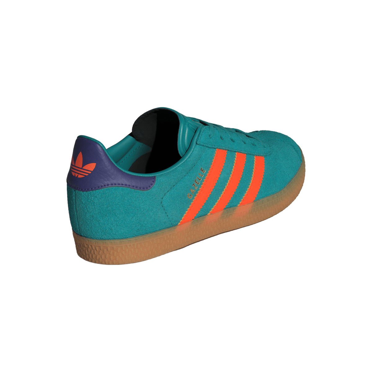 adidas Gazelle Pure Teal Impact Orange Collegiate Purple (GS)