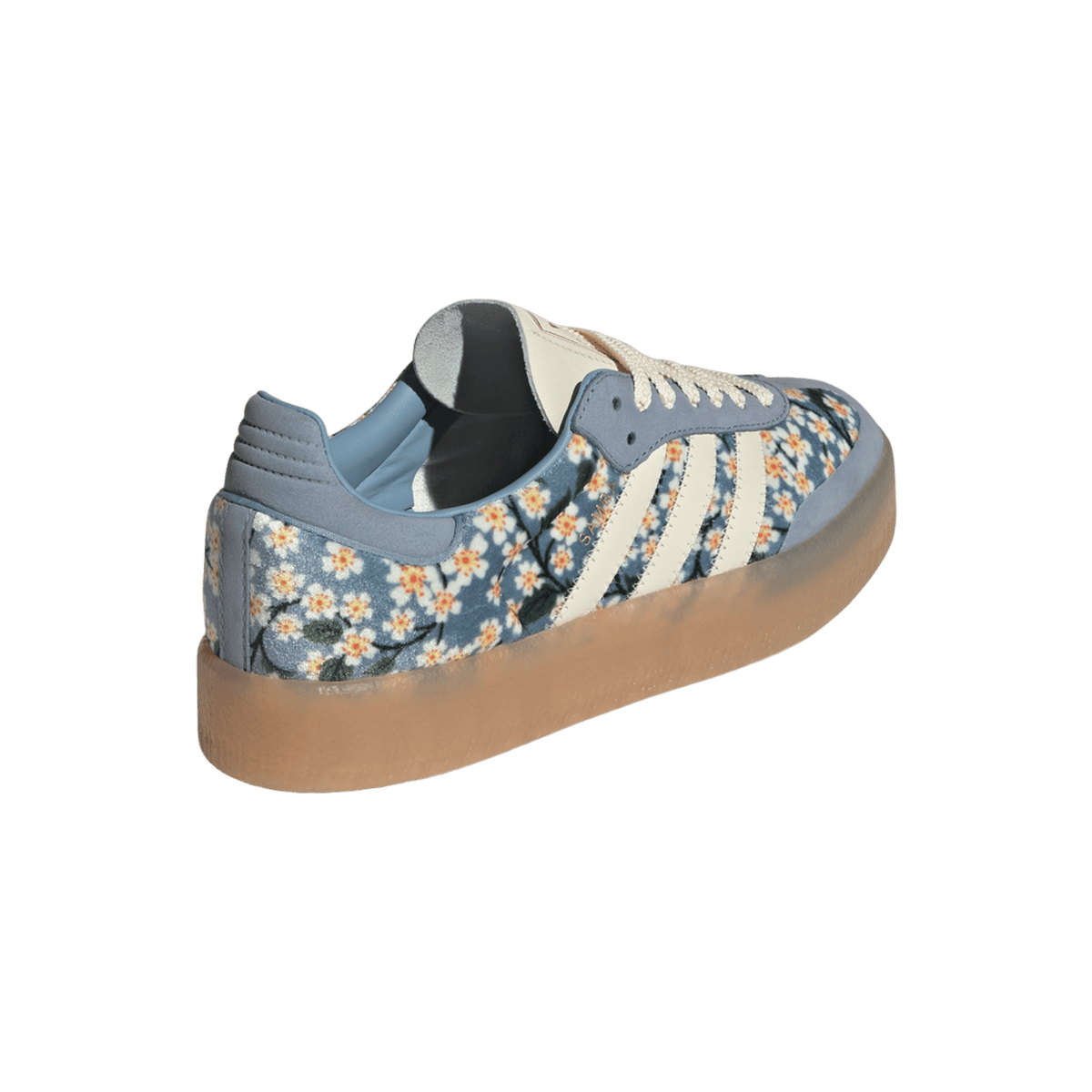 adidas Sambae Liberty London Floral Embroidery Blue Cream White (Women's)
